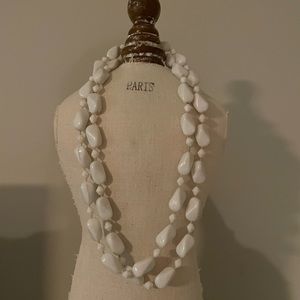 White Beaded Necklace